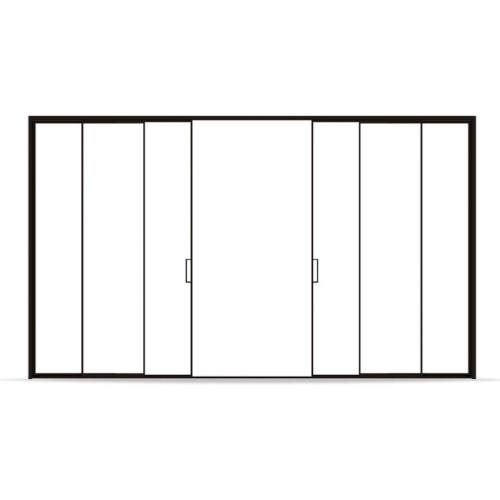 Côté étroit de porte coulissante de cuisine